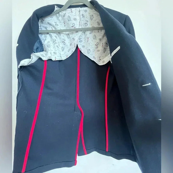 PERRY ELLIS PORTFOLIO SLIM FIT NAVY BLUE WOOLBLEND KIDS BLAZER XL - Picture 5 of 16